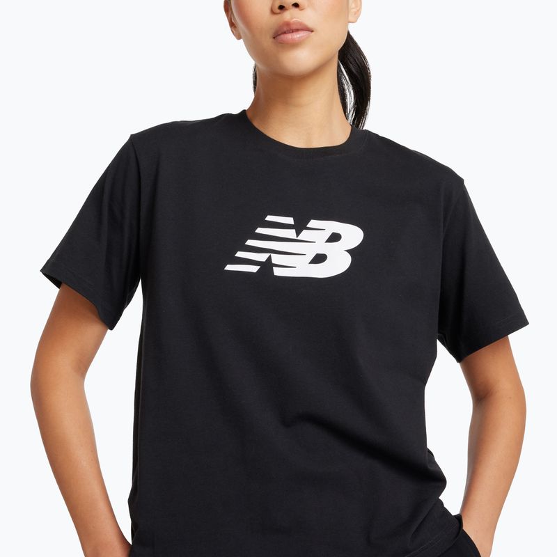 Shirt Damen New Balance Schuhe Sport Jersey Relaxed Logo black/white 4