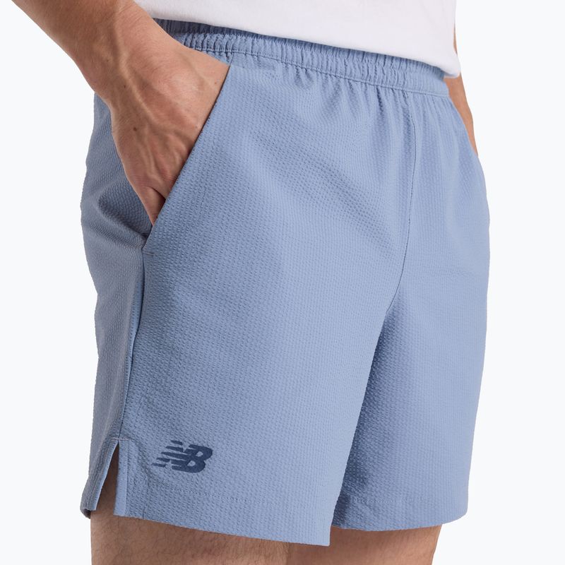 Herren New Balance Tournament Seersucker Short dusk zeigen Tennisshorts 5