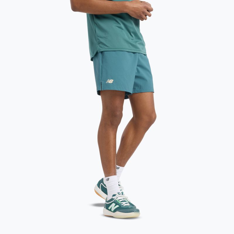 Herren New Balance Turnier Seersucker Short neue spruc Tennisshorts 5