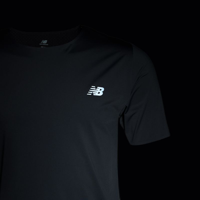 Herren New Balance Race Day graphitfarbenes Laufshirt 5
