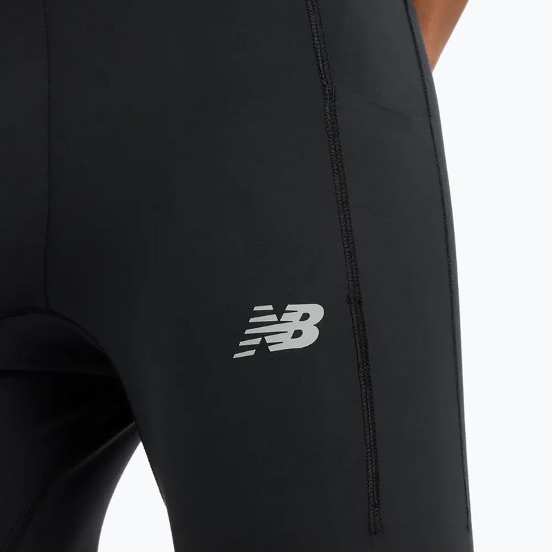 Herren New Balance Sleek Pocket Laufleggings schwarz 6