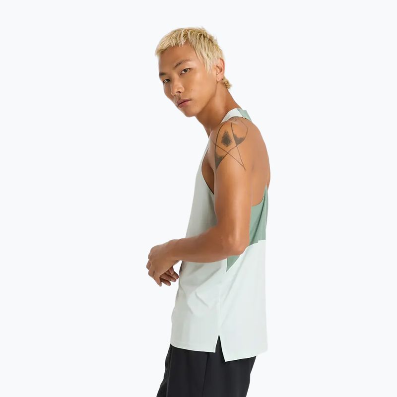 Herren New Balance Race Day Tank Laufshirt clayash 3