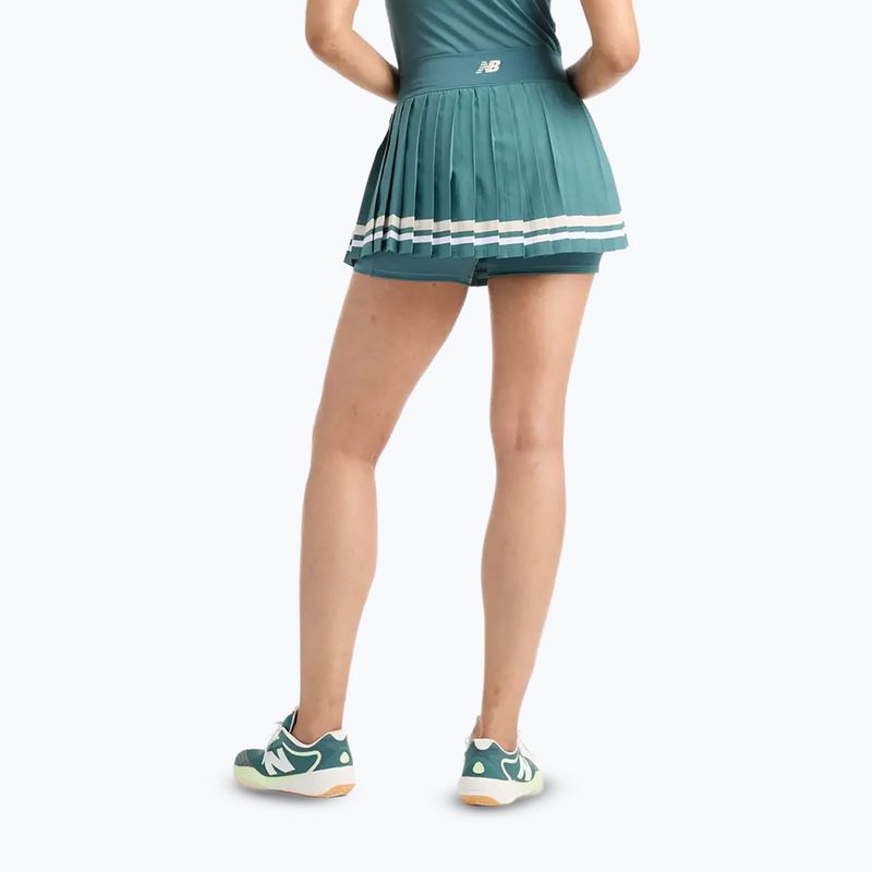 Damen Tennisrock New Balance Tournament Novelty W neu Fichte 3