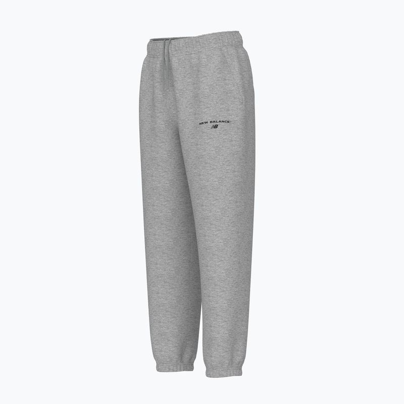 Damen New Balance Reimagined Fleece Jogger ashheath Hose 3