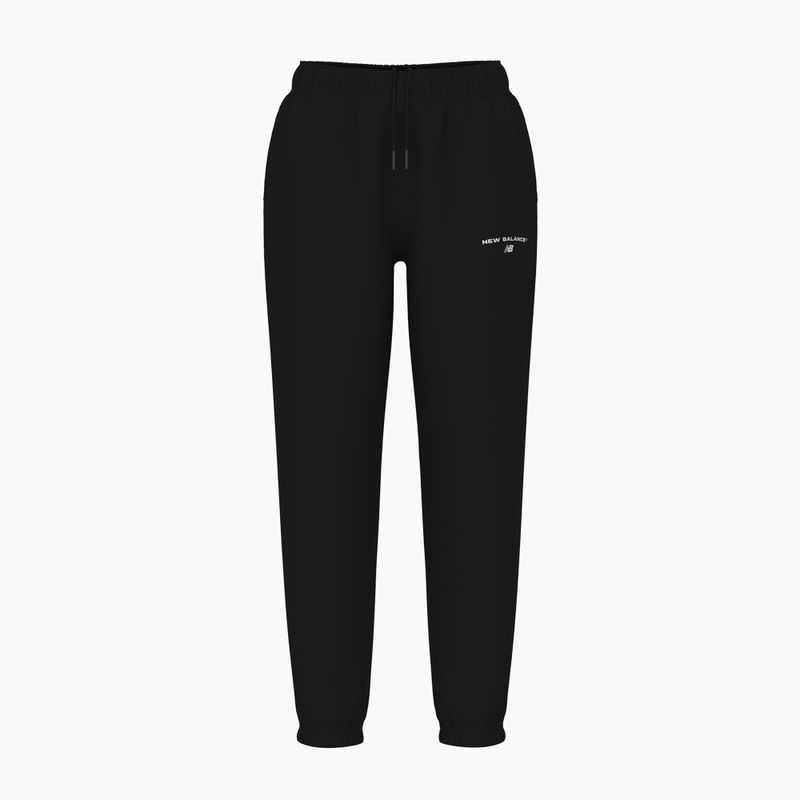 Damen New Balance Reimagined Fleece Jogger Hose schwarz