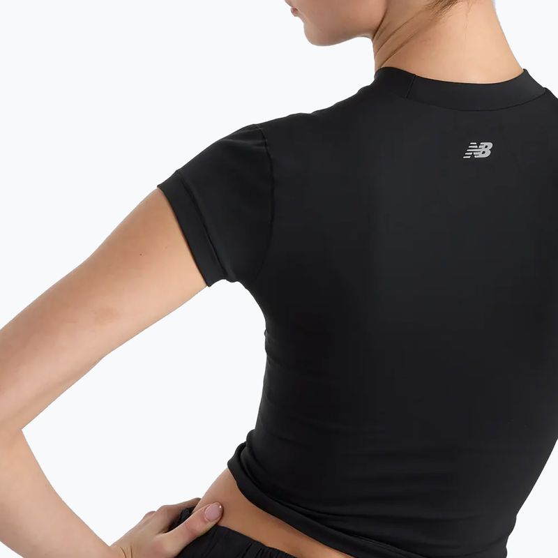 Frauen New Balance Define Fitted schwarzes T-shirt 6