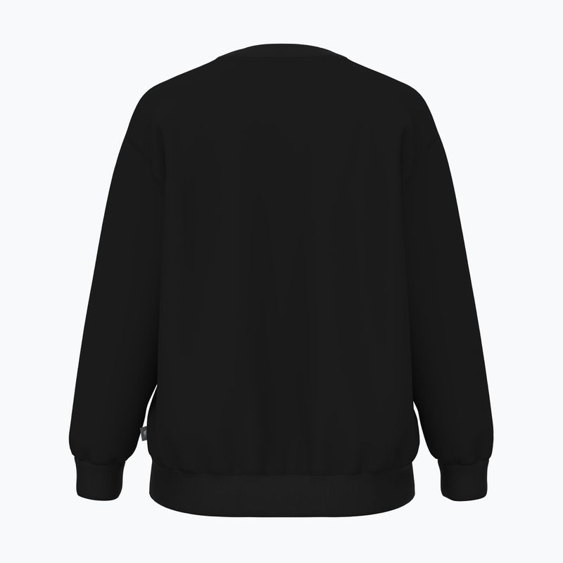 Damen New Balance Sport Fleece Logo Crew Sweatshirt schwarz 2