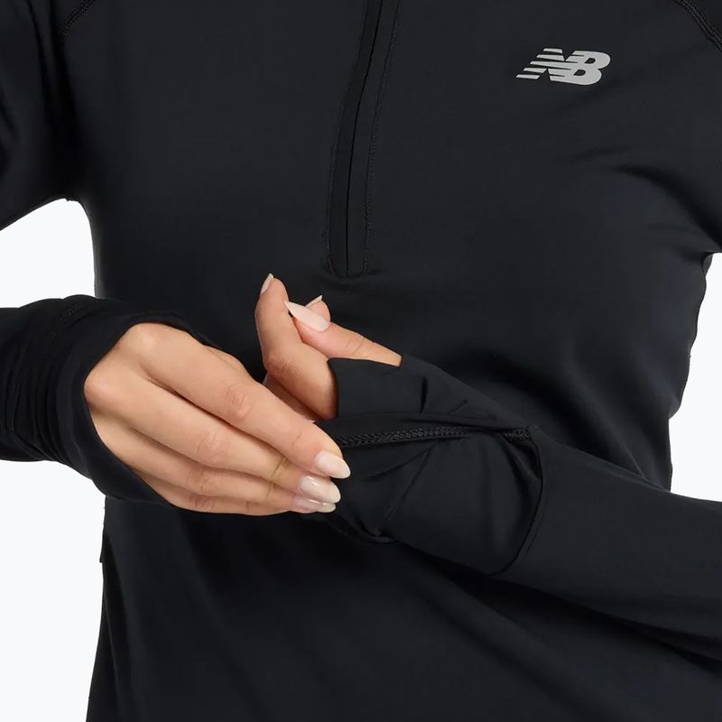 Women's New Balance Harmony Half Zip Laufshirt schwarz 5