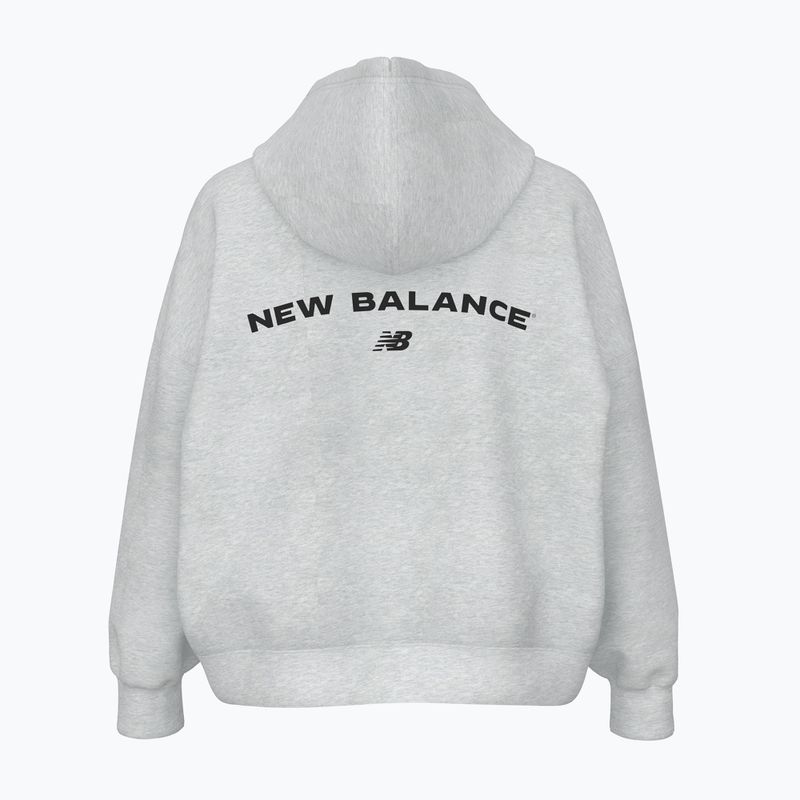 Damen New Balance Reimagine Fleece Hoodie ashheath 2