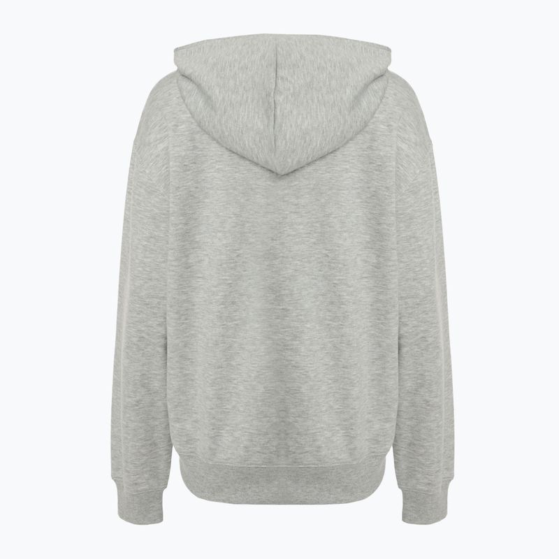 Damen New Balance Sport Grafik French Terry Hoodie sportlich grau 2