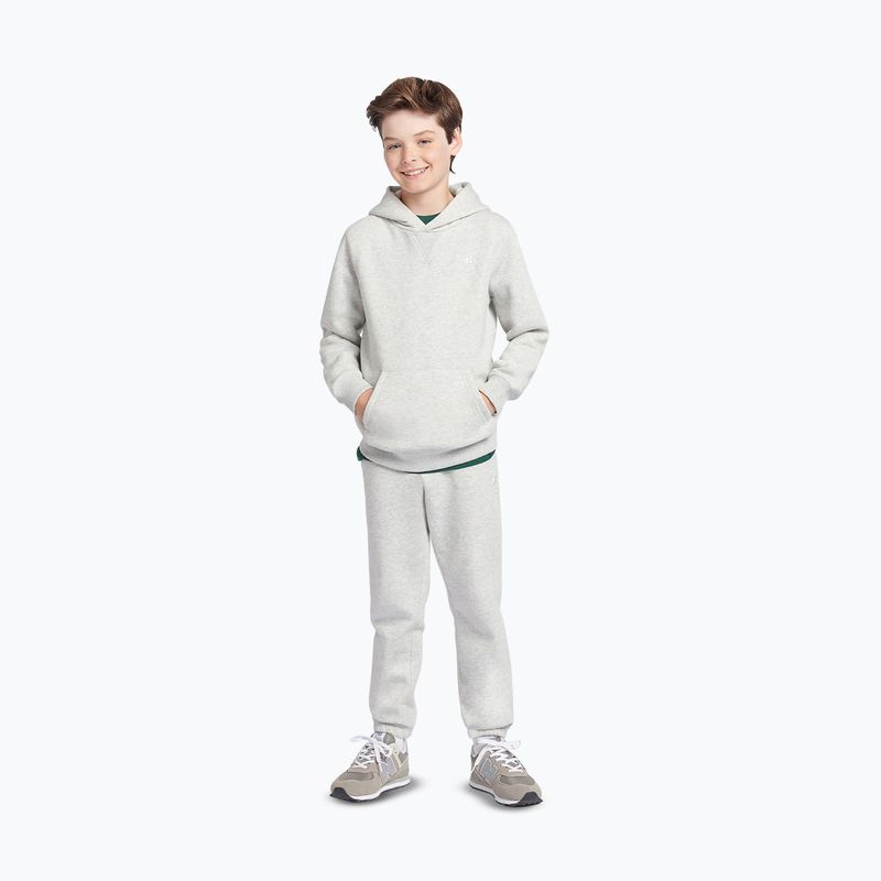 Kinder-Sweatshirt New Balance Brush Back Small Logo Hoodie ash heather 2