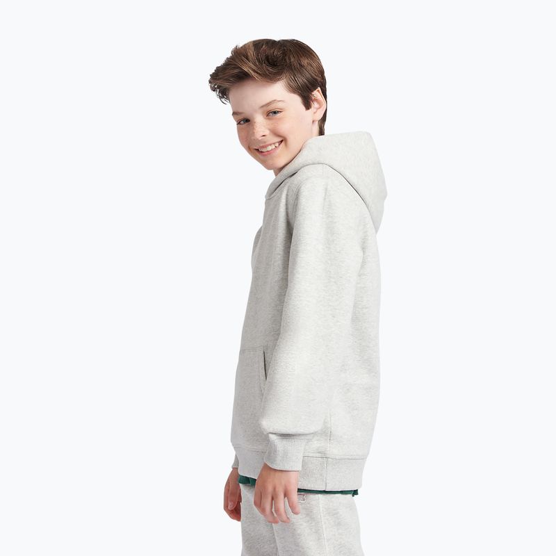 Kinder-Sweatshirt New Balance Brush Back Small Logo Hoodie ash heather 4