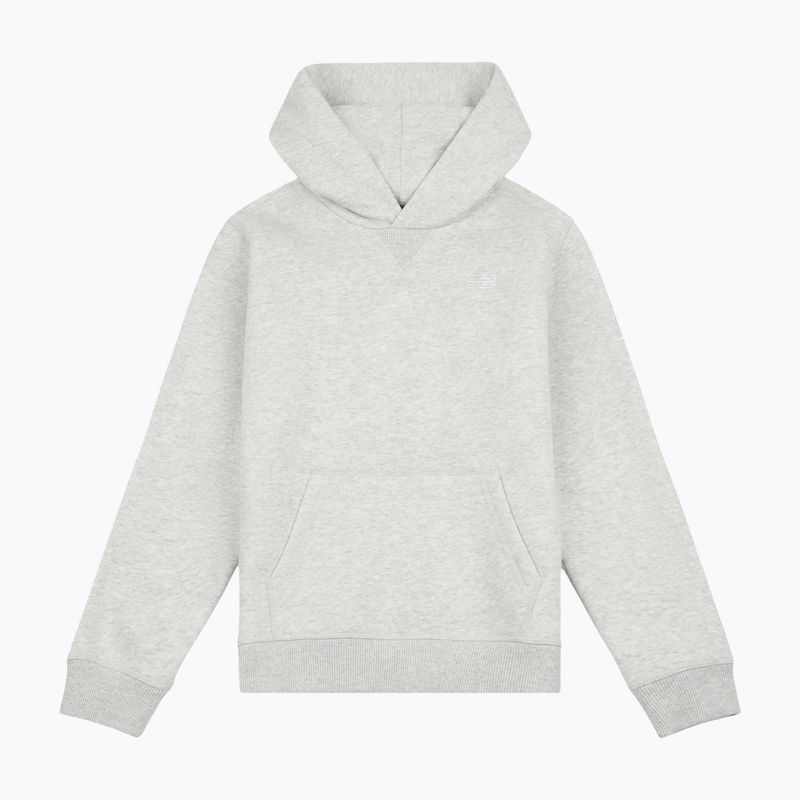 Kinder-Sweatshirt New Balance Brush Back Small Logo Hoodie ash heather 6