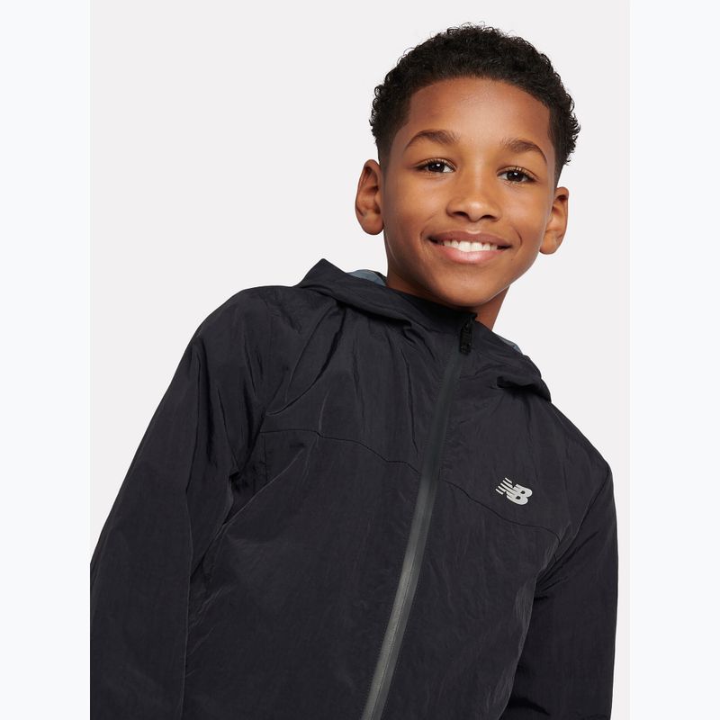 Kinderjacke New Balance Athletics Woven Mesh Lined nb caviar 5