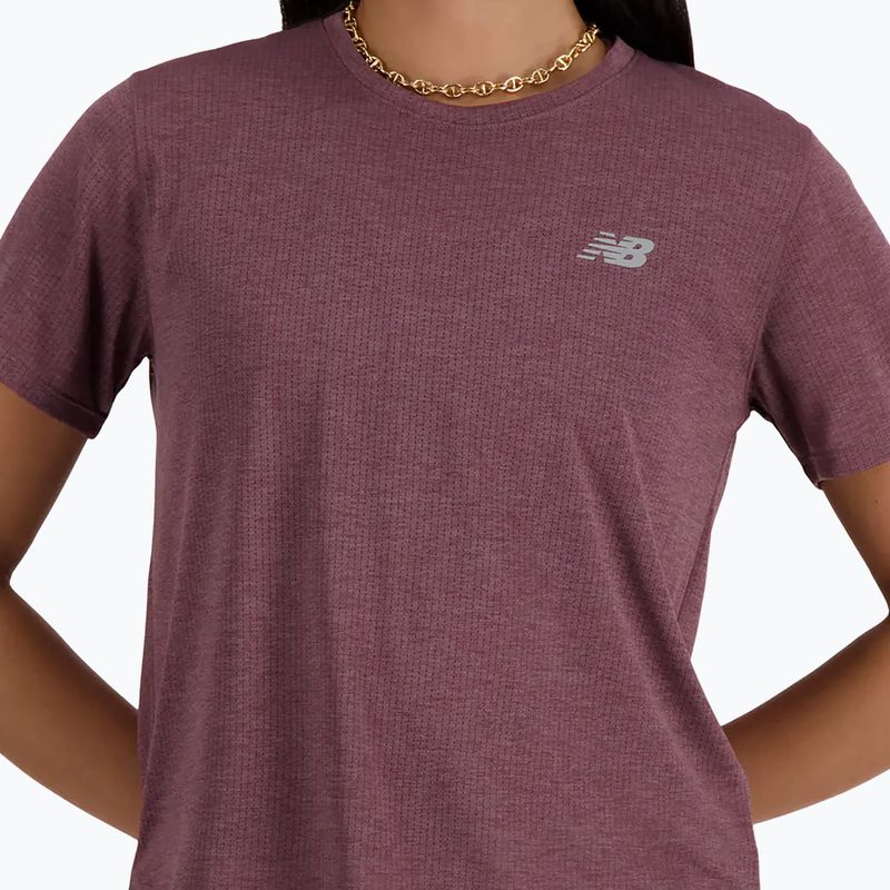 Frauen New Balance Leichtathletik rosesuga t-shirt 5