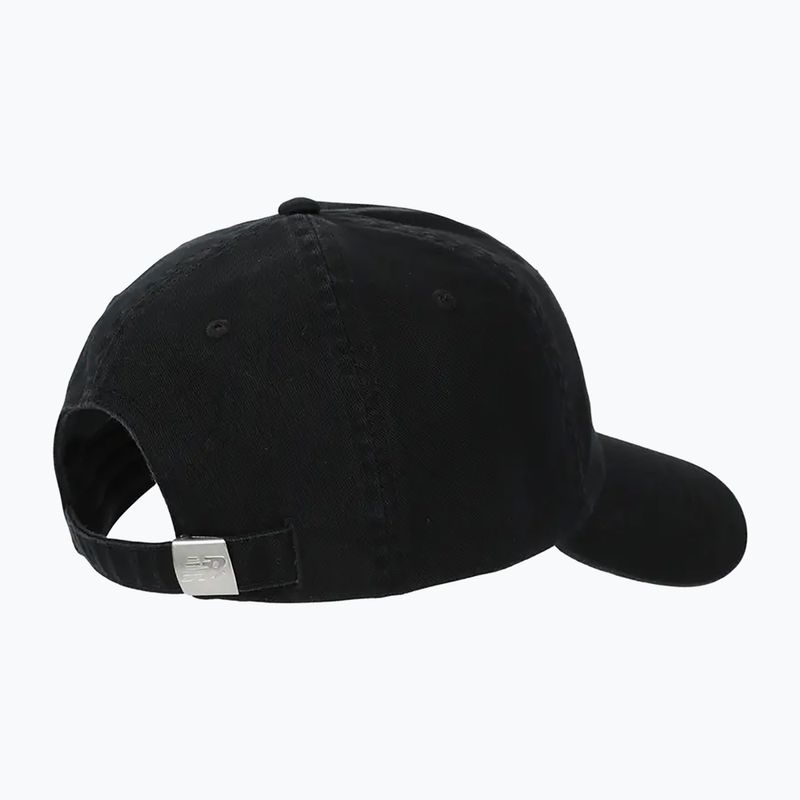 Frauen New Balance 6 Panel Klasse schwarz Baseballkappe 2