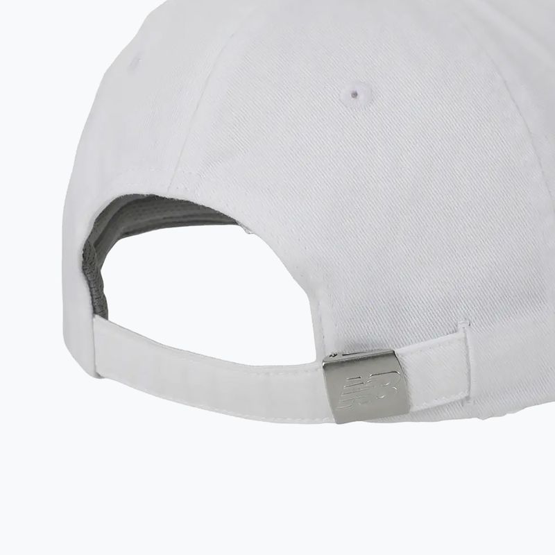 Frauen New Balance 6 Panel Klasse weiß Baseballkappe 3