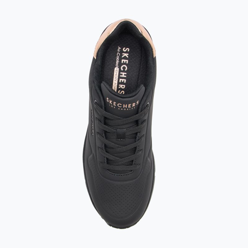 Schuhe Damen SKECHERS Uno Wedge Hi Steps black/rose gold 5