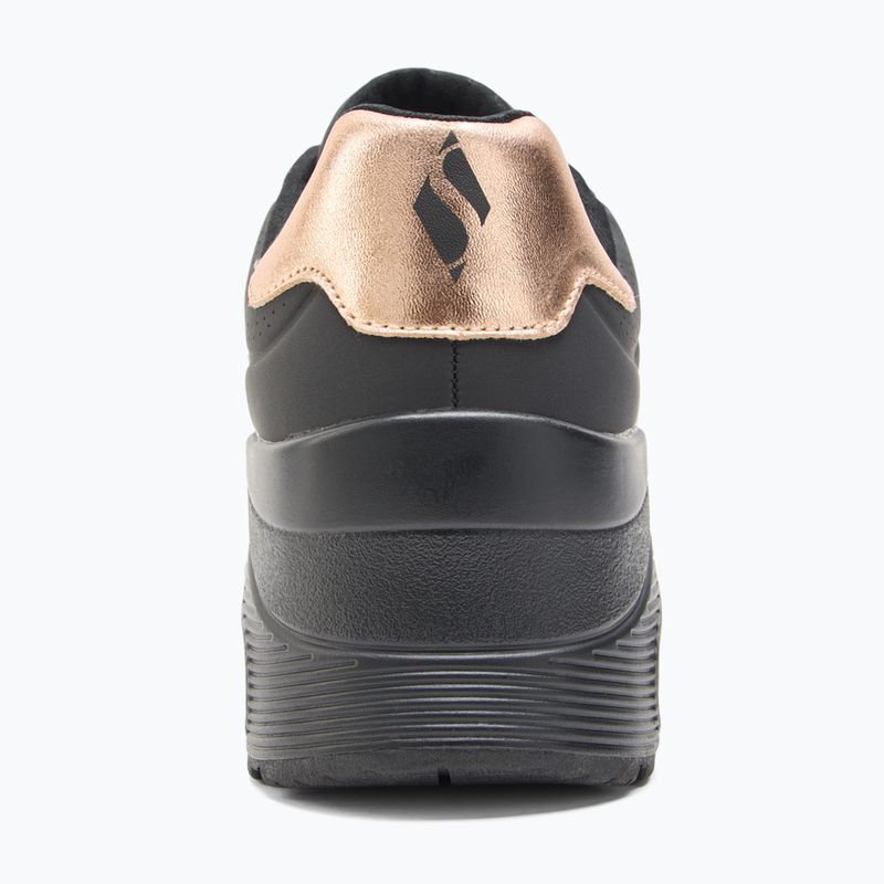 Schuhe Damen SKECHERS Uno Wedge Hi Steps black/rose gold 6