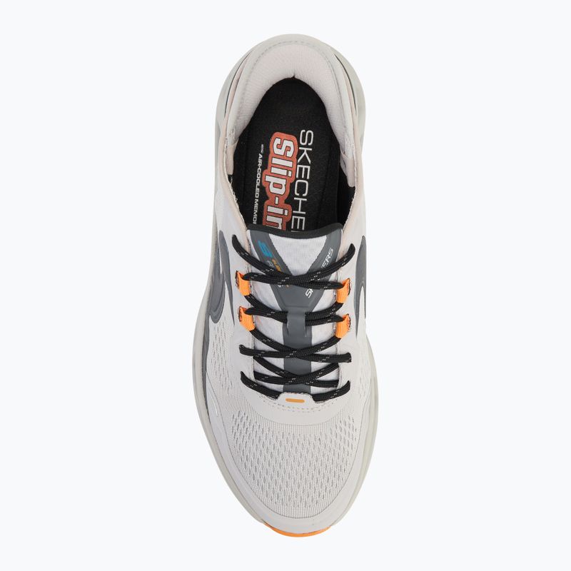 Schuhe Herren SKECHERS Glide Step Altus gray/orange 5