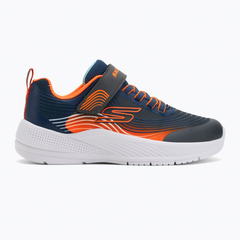 Kinder-Schuhe Skechers Microspec Advance navy/orange 2