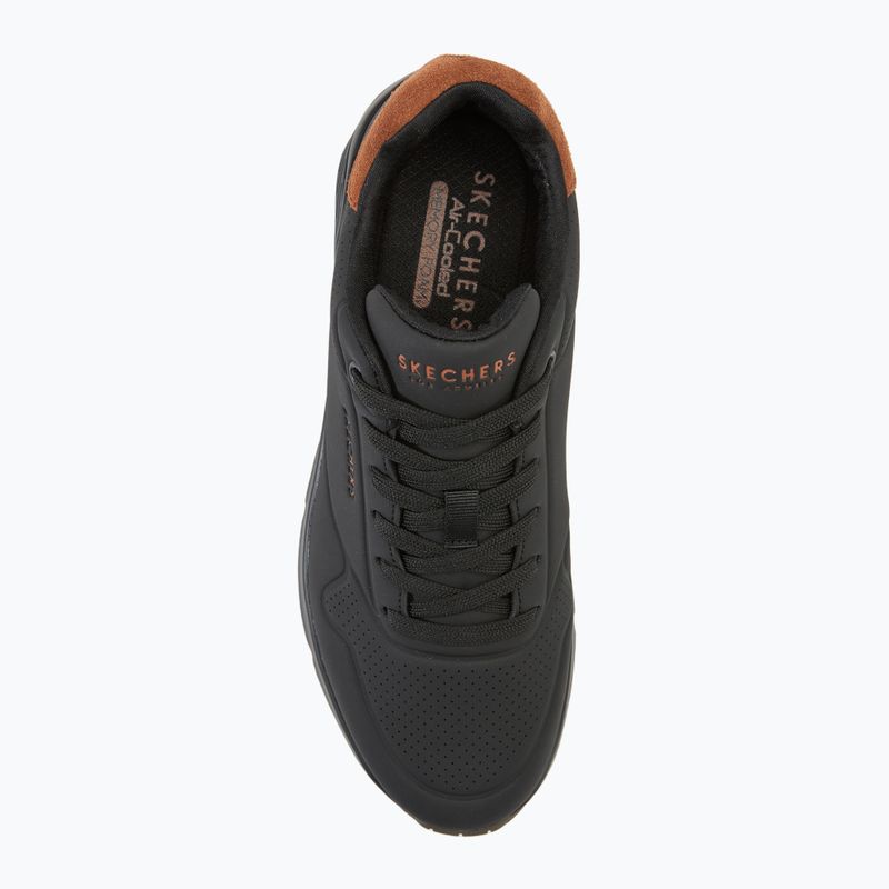 Schuhe Herren SKECHERS Uno Suited On Air black/chestnut 5