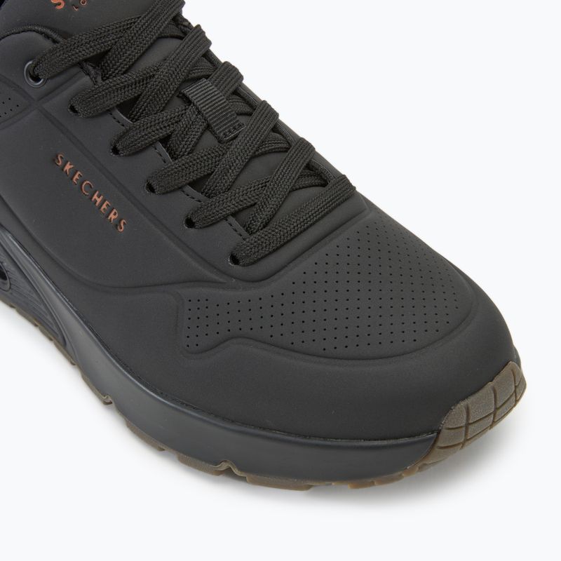 Schuhe Herren SKECHERS Uno Suited On Air black/chestnut 7