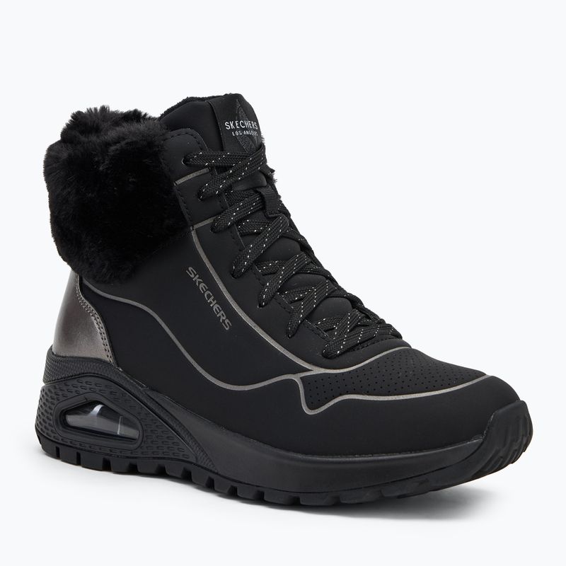 Schuhe Damen SKECHERS Uno Rugged Fall Shimmer black/metallic