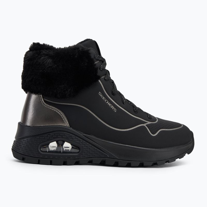 Schuhe Damen SKECHERS Uno Rugged Fall Shimmer black/metallic 2