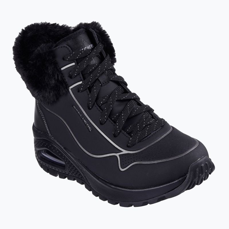 Schuhe Damen SKECHERS Uno Rugged Fall Shimmer black/metallic 8