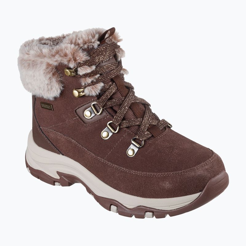 Damen Schuhe Skechers Trego Snow Worries Schokolade 8