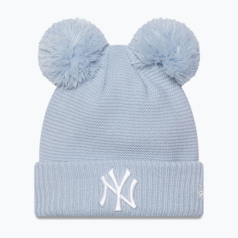 Wintermütze Damen New Era Wmns Double Pom Nyy pastel blue