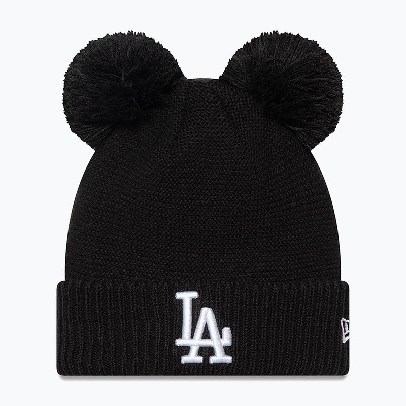 Wintermütze Damen New Era Wmns Double Pom La Dodgers black