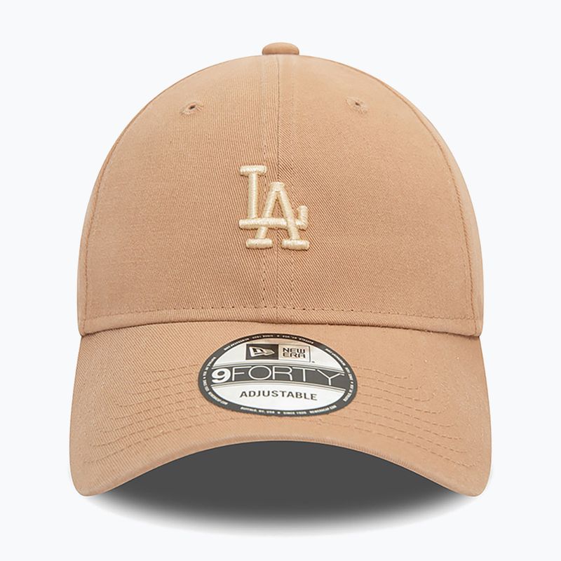 Mütze Basecap New Era Washed 940 La Dodgers med beige 3