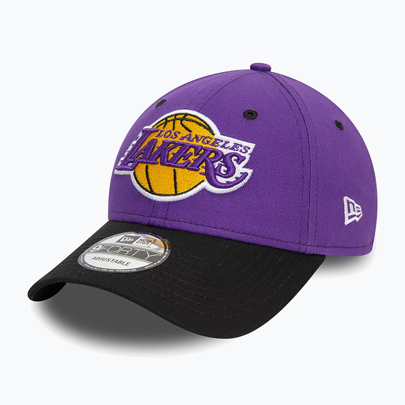 Mütze Basecap New Era Side Patch 940 Lakers purple 2