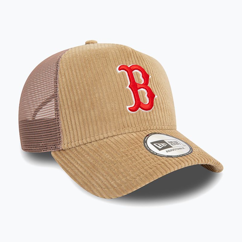 Mütze Basecap New Era Cord Trucker Red Sox med beige