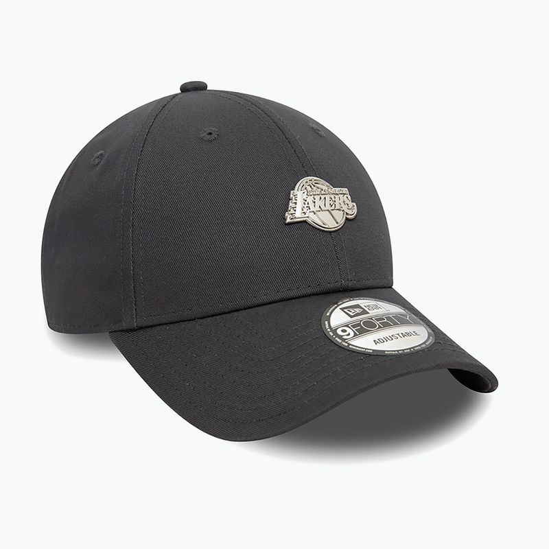 Mütze Basecap New Era Metallic Pin 940 Lakers dark grey