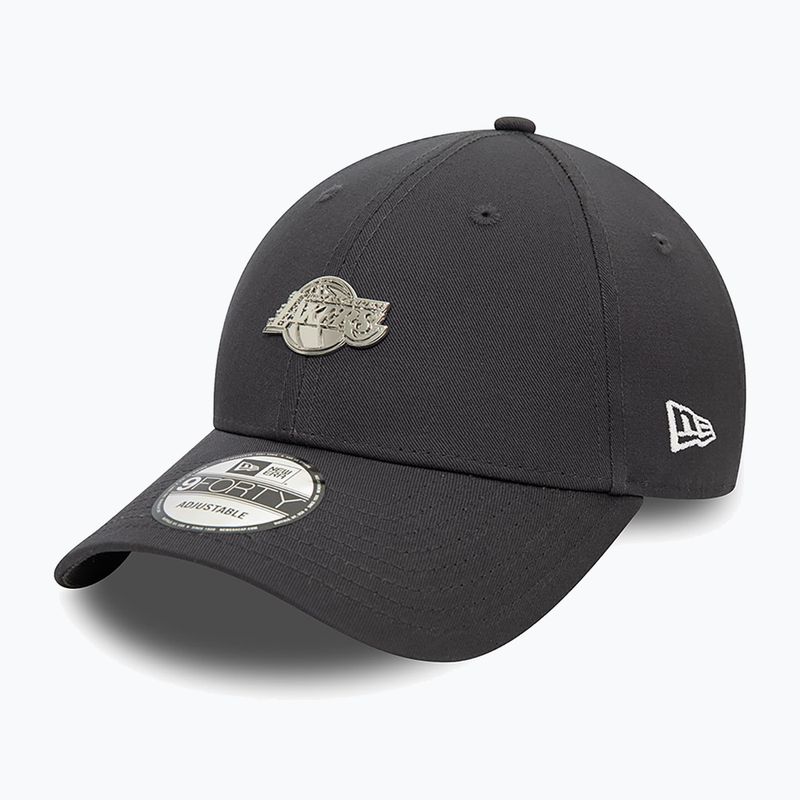 Mütze Basecap New Era Metallic Pin 940 Lakers dark grey 2