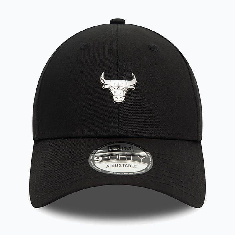 Mütze Basecap New Era Metallic Pin 940 Bulls black 3