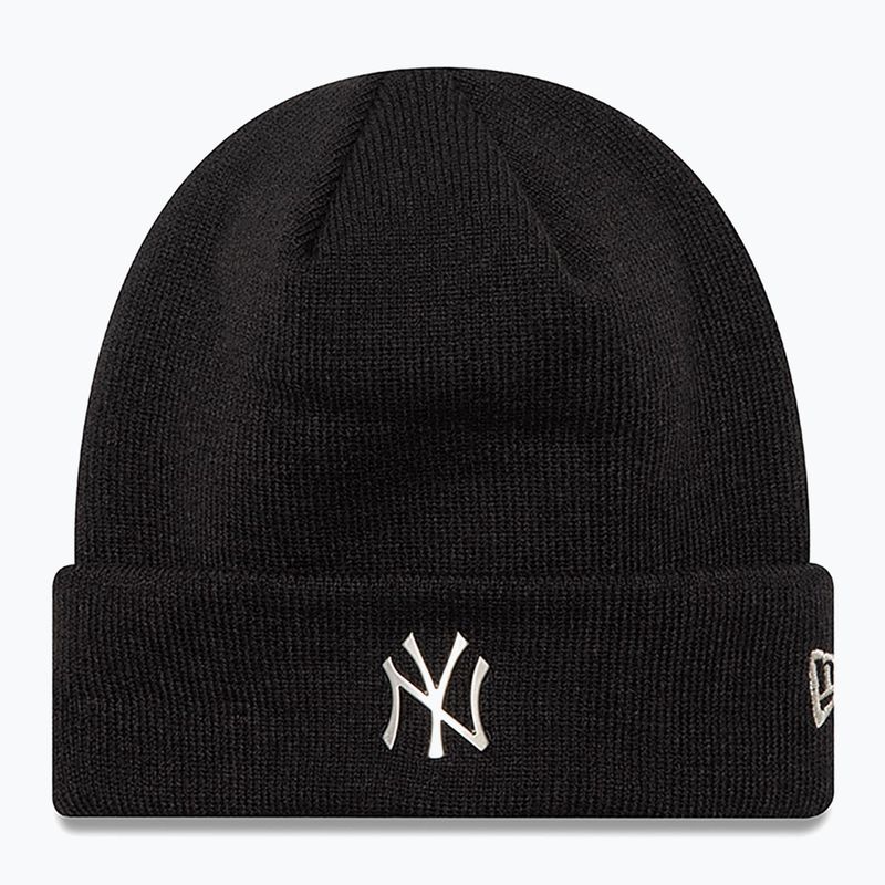 Wintermütze New Era Metallic Beanie Nyy black