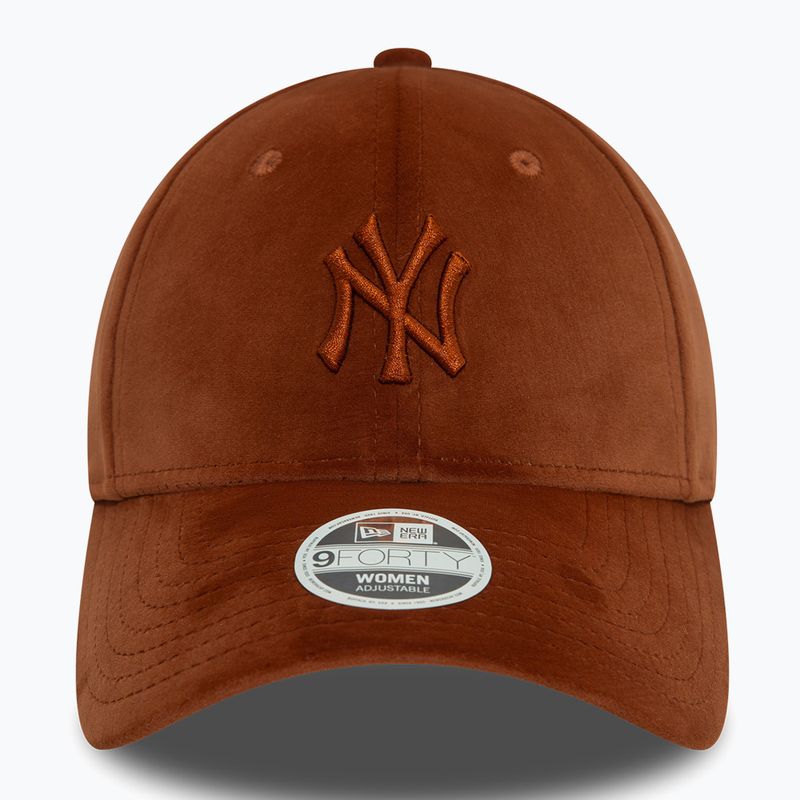 Basecap Damen New Era Velour Midi 9FORTY New York Yankees brown 3