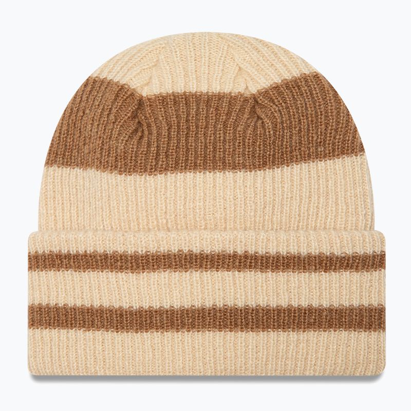 Wintermütze Damen New Era Stripe Cuff Knit Beanie beige 2
