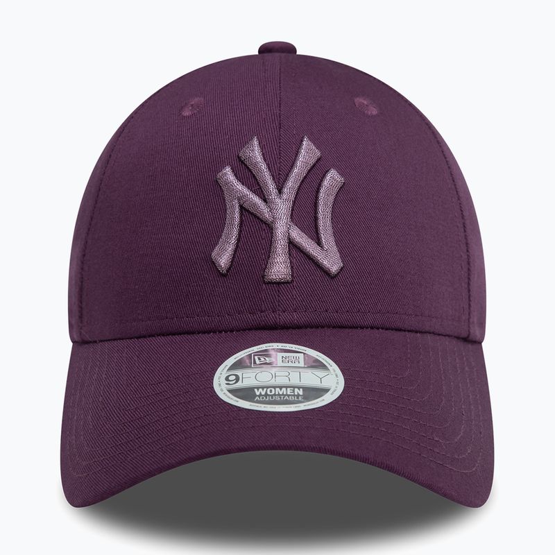 Basecap Damen New Era Metallic 9FORTY New York Yankees dark purple 3