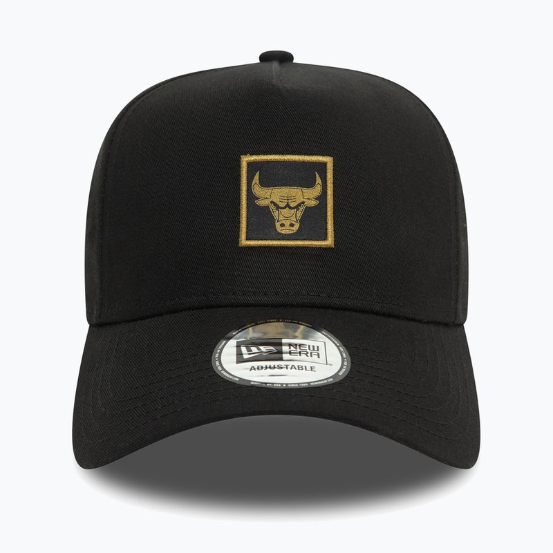 Basecap New Era Metallic Patch Eframe 9FORTY Chicago Bulls black 3