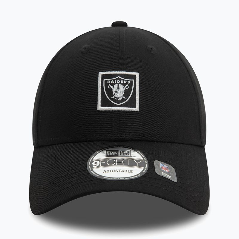 Basecap New Era Metallic Patch 9FORTY Las Vegas Raiders black 3