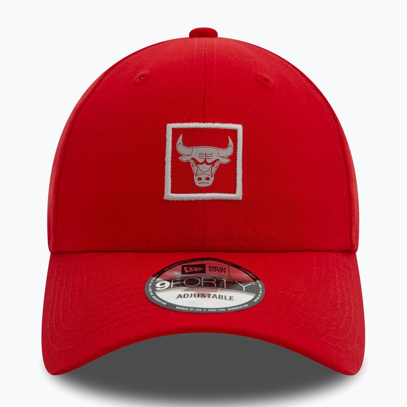 Basecap New Era Metallic Patch 9FORTY Chicago Bulls red 3