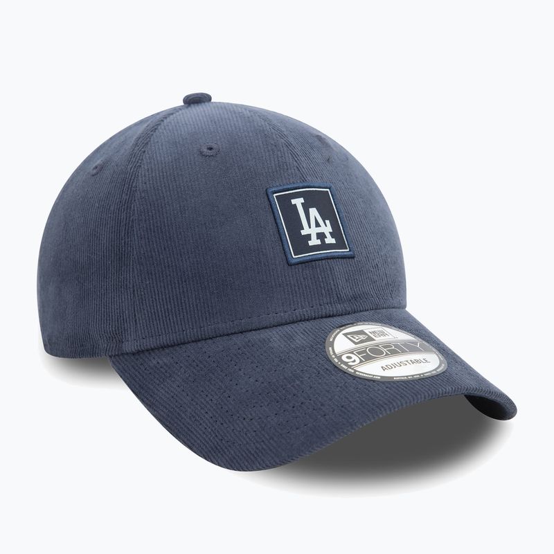 Neue Ära Cord Patch 9FORTY Los Angeles Dodgers dunkelblau Baseballmütze