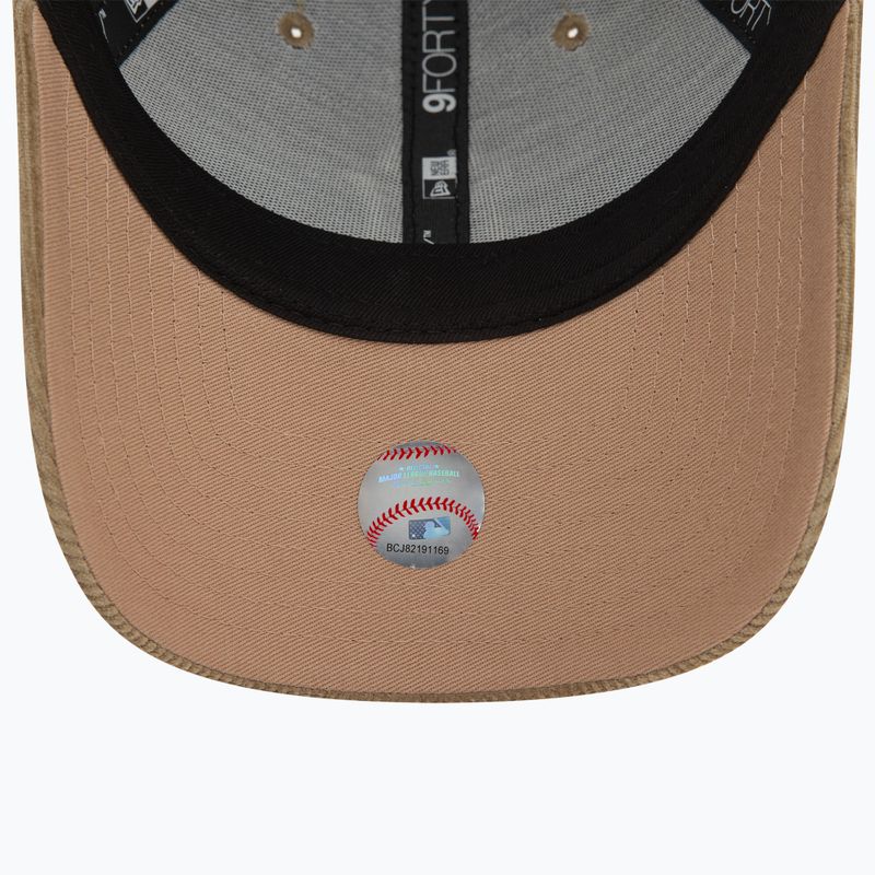 New Era Cord 9FORTY New York Yankees Baseballmütze beige 5