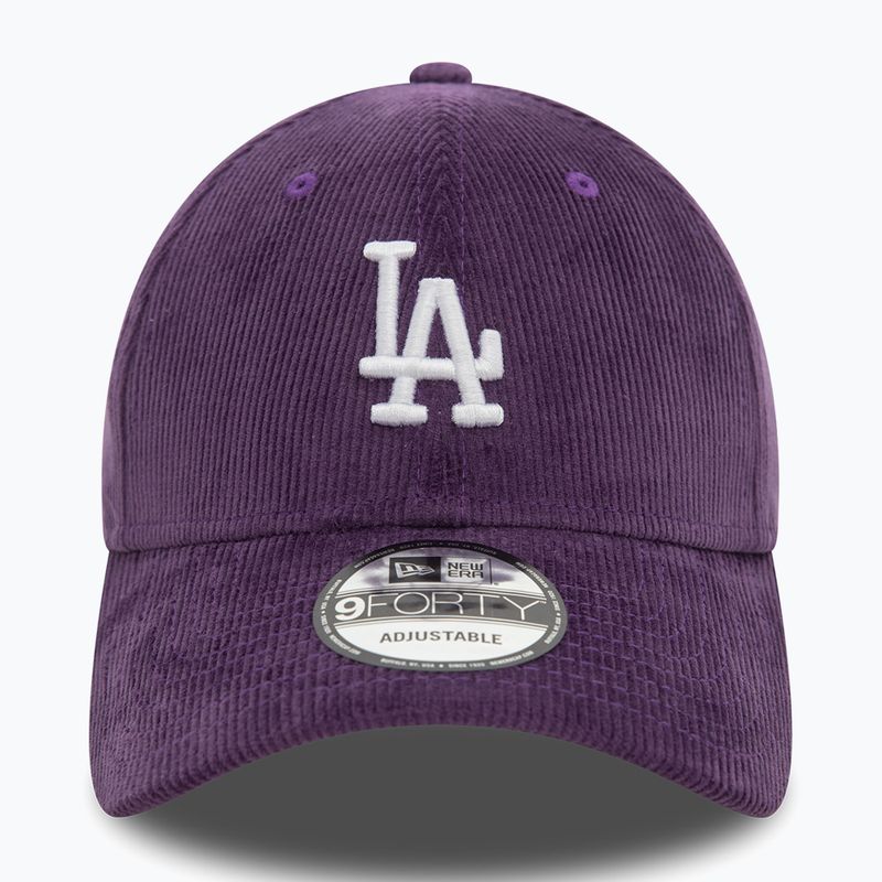 Basecap New Era Cord 9FORTY Los Angeles Dodgers dark purple 3