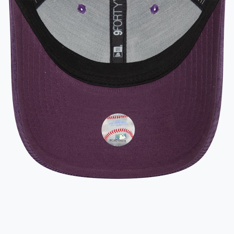 Basecap New Era Cord 9FORTY Los Angeles Dodgers dark purple 5